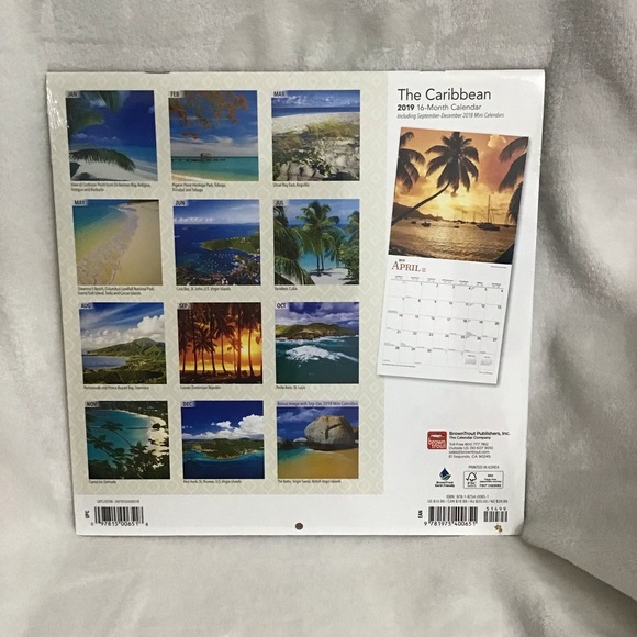 Painting/Paper Projects 2019 Caribbean Calendar - Picture 2 of 2